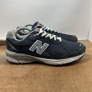 New Balance 990v3 Made in USA Navy Denim Suede M990NB3 Men's Size 8.5 Shoes